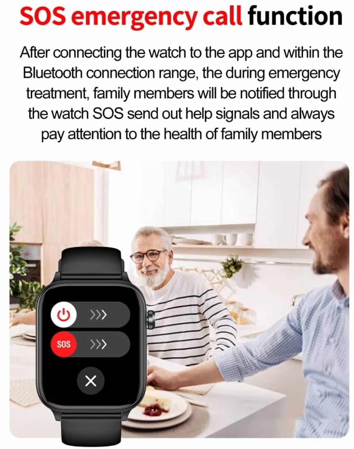 LAATIKUI ET570 smart watch waterproof health sports call reminder tracking