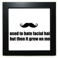 thumbnail image 1 of Blague sur la Barbe Cheveux Faciaux Noir Cadre Carré Photo Mur Table, 1 of 3