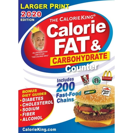 Calorieking 2020 Larger Print Calorie, Fat & Carbohydrate (Calorie Counter Websites Best)