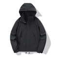 thumbnail image 2 of MeetoTime Veste de Pluie Imperméable à Capuche Coupe-Vent pour Femmes avec Poche Zippée, 2 of 3