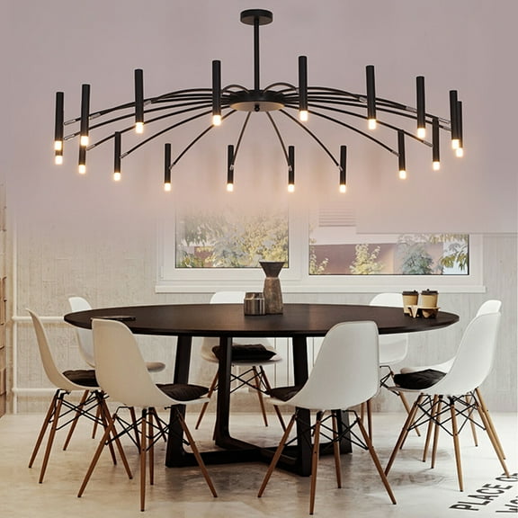 SHZICMY Black Modern Branch Ceiling Light,Chandelier Nordic Metal Pendant Lamp Fixtures