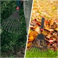 thumbnail image 5 of BERTDOMD Small Leaf Rake with Handle, Plastic Garden Rake Tool for Yard, Lawn, and Outdoor Cleanup, 5 of 6