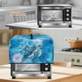 thumbnail image 3 of TSOVTHRID Sea Turtle Flower Blue Print Toaster Oven Cover with Handle Dust Cover for Microwave Oven Heat-Resistant Small Appliance Dust Covers Fits Most Microwaves, 20.9"W x 15.7"D x 12.4"H, L, 3 of 7