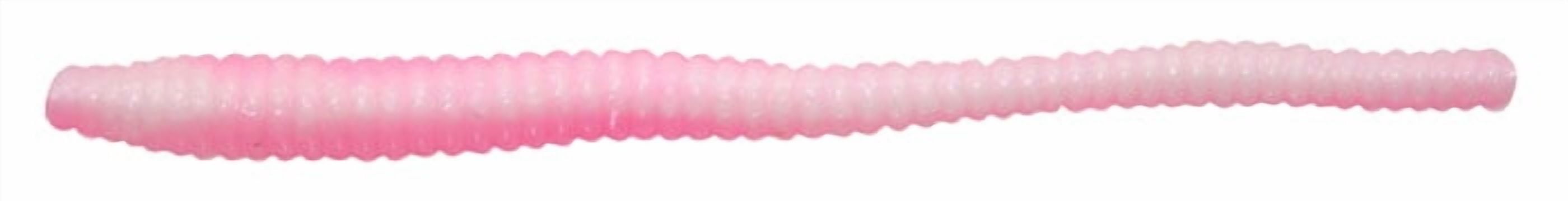 (2 pack) Berkley PowerBait Power Floating Trout Worm Fishing Bait, Pink Shad, 3in | 8cm