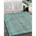 thumbnail image 3 of Ahgly Company Machine Washable Indoor Rectangle Traditional Cadet Blue Green Area Rugs, 3' x 5', 3 of 7