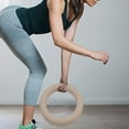 thumbnail image 6 of Dualoai Power Ring 8lbs Ergonomic Kettlebell for Home Fitness Core Training Aerobics light brown, 6 of 9