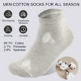thumbnail image 2 of ShengRui Mens Multi-Pack Cotton Socks Thin Breathable Summer Comfort Low Cut Socks, 2 of 7