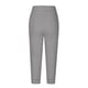 thumbnail image 4 of ICHUANYI Clearance Woman Fashion Drawstring Pockets Elastic Waist Printing Capris Pants(Gray, L) ICHUANYI WER2023080903993, 4 of 6