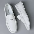 thumbnail image 5 of Men's Casual Loafers Slip On Leather Shoes Male Lightweight Driving Shoes Moccasins Classic Penny Loafer Flats Boat Shoes Outdoor Walking Shoes, 5 of 13