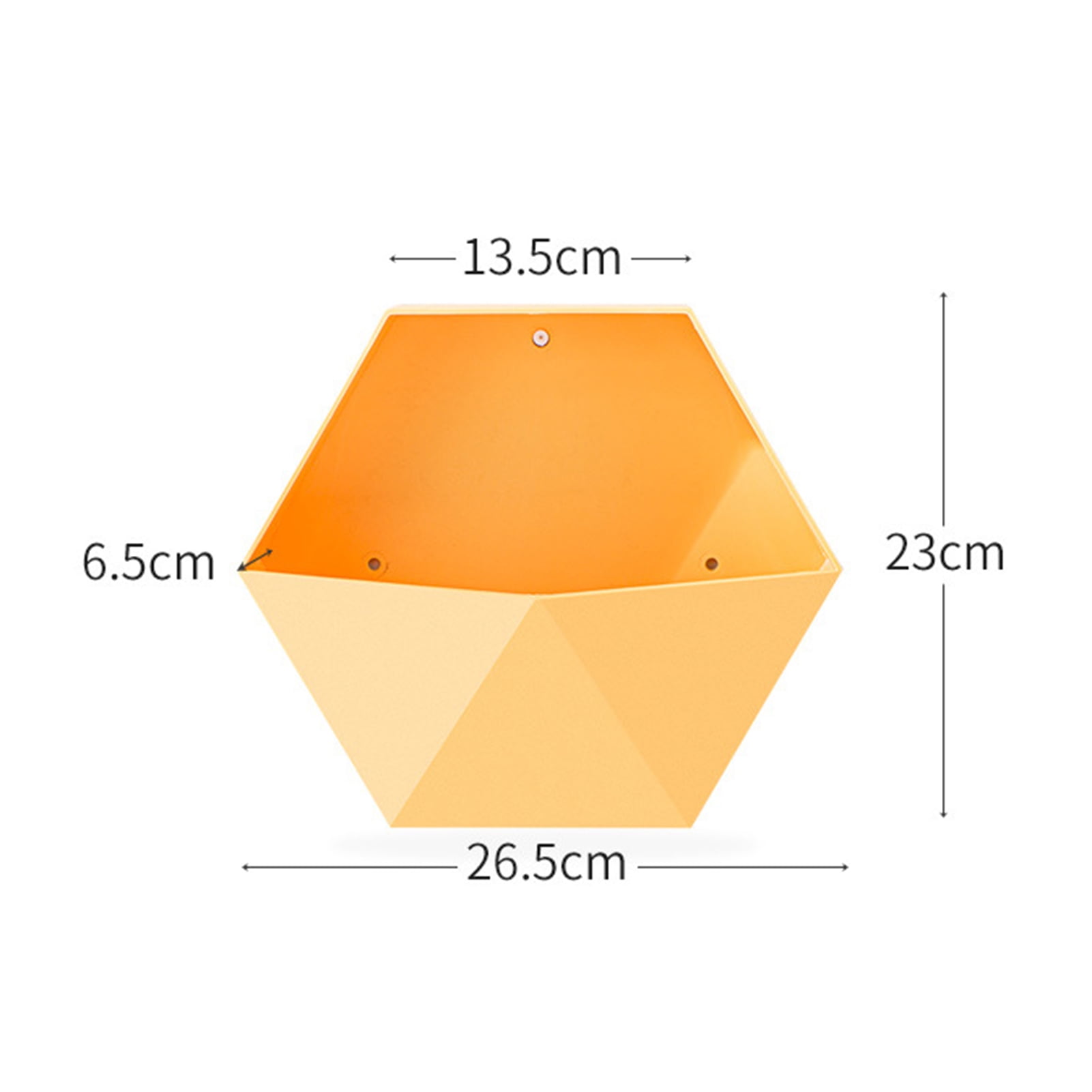 Cheer.US Wall Flowerpot 6.5cm Geometric Hexagon Hanging Planter with Lightweight, Portable
