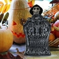 Scary LED Strawman Vintage Square Battery Powered Flameless Candle For