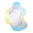 thumbnail image 4 of Wavy Acrylic Mirror Retro Mirror Frameless Decorative Mirror Vanity Mirror Wall, 4 of 7