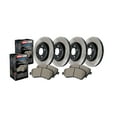 thumbnail image 3 of Convient aux Hyundai Santa Fe Stop Tech 2013-2016, Trousse de Freins à Rainure d'Alimentation 934.51053, Ensemble d'Essieux de Rue; Rotor Percé et Rainuré; avec Rotors et Plaquettes, 3 of 4