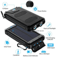 Super 10000000mAh USB Portable Charger Solar Power Bank for Cell Phone 2024