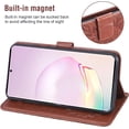 thumbnail image 4 of Phone Case for Samsung Galaxy Note 20 Ultra Glaxay Note20 Plus 5G Wallet with Tempered Glass Screen Protector Leather Slim Flip Cover Card Holder Stand Cell Gaxaly Notes 20Ultra Note20+ U + Brown, 4 of 13