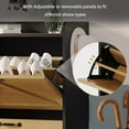 thumbnail image 5 of TROPOW Shoe Storage Cabinet,with 4 Flip Drawers,Freestanding Shoe Storage Cabinet Organizer for Entryway,Shoe Rack Cabinet,Dry and Wet Separation Shoe Organizer with Metal Legs,Wood Color+Black, 5 of 8