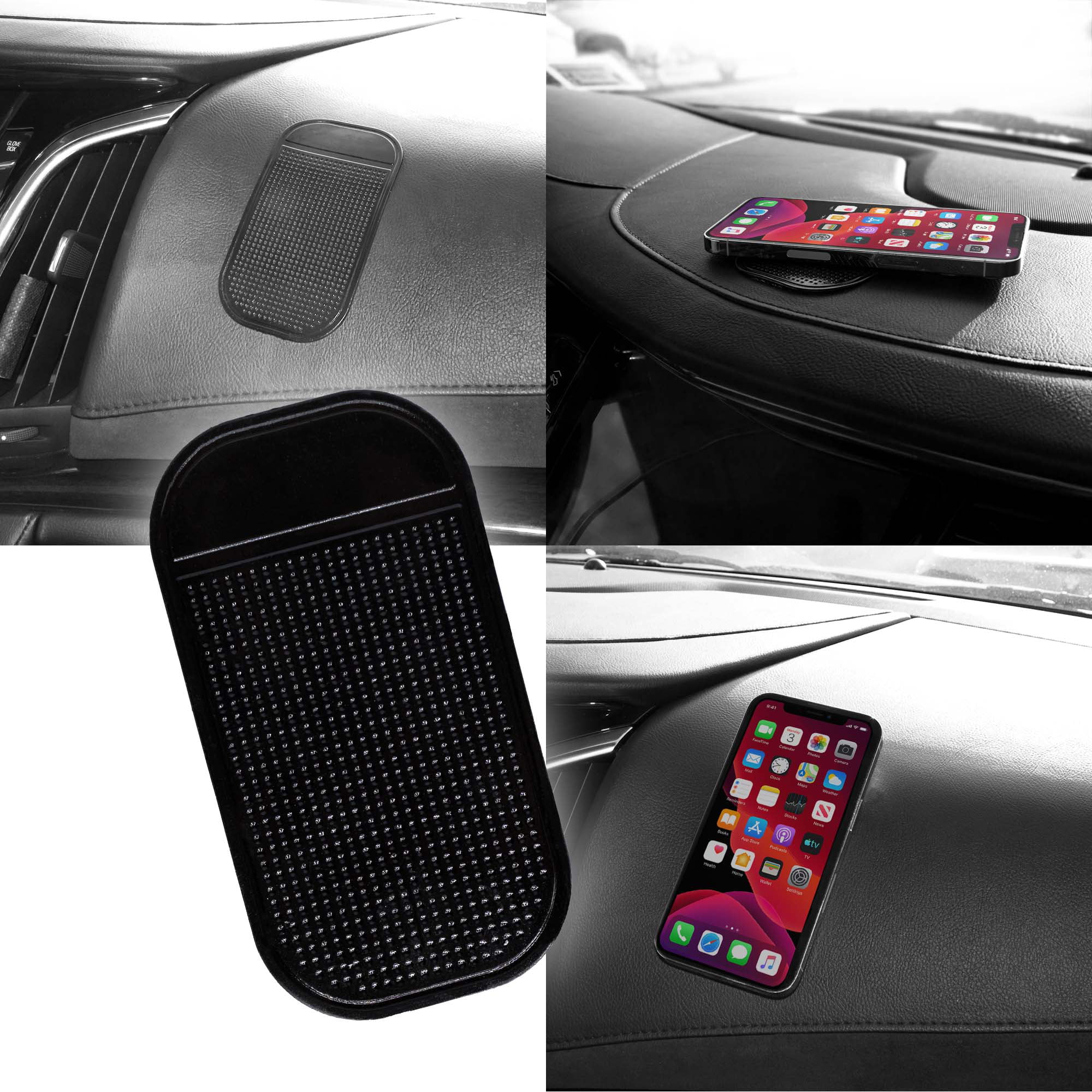 Aggressive Pricing EFORCAR Anti-Slip Mat,Car Dashboard Non-Slip Pad,Silicone  Gel Car Anti-Slip Mat for Cellphone Ornaments Fixed Center Console Grid  Holds Cell, no slip mat
