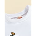 thumbnail image 5 of 2 Pieces Toddler Boys Suit Set Skateboard/ Letter Print Round Neck Short Sleeve Tops Shorts Summer Outfits, 5 of 9
