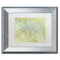 thumbnail image 2 of Trademark Fine Art 'Dandelion Dew I' Canvas Art by Cora Niele, White Matte, Silver Frame, 2 of 4