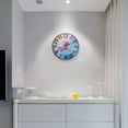 thumbnail image 3 of Pink Unicorn and Rainbow Wall Clock 12 Inch Silent Non Ticking Battery Operated Easy to Read for Kitchen Living Room, 3 of 8
