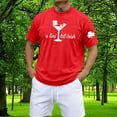 thumbnail image 2 of IWRICH A Tiny Bit Irish Irish Men's T-Shirt Short Sleeve St. Patrick's Day Tees Red XL, 2 of 5