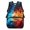 Ice Fire Baseball, variant on Aplkyhs School Backpack for Students Cherry Blossom Axolotl 6-18 Ergonomic Padded Adjustable Straps Large Capacity Water Resistant Elementary Middle High School Daily Use
