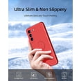 thumbnail image 5 of for Samsung Galaxy S22 Phone Case, Ring Stand [360° Rotatable Ring Holder] with 2 Screen Protector, with Full Camera Cover Protection, Silicone Slim Protective 5G Phone Case (Red), 5 of 12