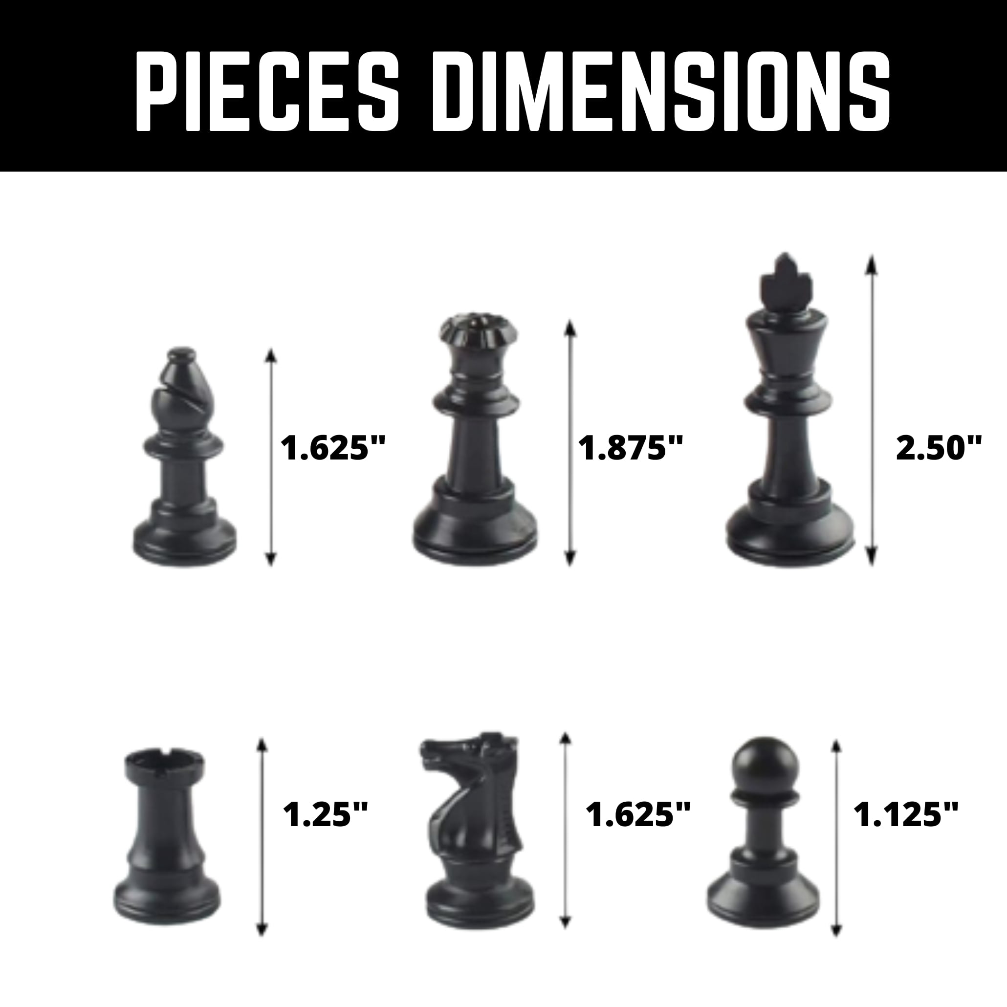 GETORIUM Tournament Chess Set, Portable and Professional Set with Travel Portable Plastic Tube Roll. Plastic Staunton Chess Pieces, Foldable Vinyl Chess Board(13x13 in, Green)