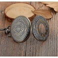 thumbnail image 3 of Reloj de bolsillo vintage Reloj de acero para hombre con cadena dorada (bronce, 3 of 5