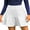 White, variant on Sociala Womens Knee-Length Tennis Skirts with Pockets Ruffled Layer Sport Skirts