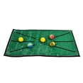 thumbnail image 2 of Estera de entrenamiento para golpear Golf, alfombra antideslizante de gamuza para práctica de columpio con 5 bolas y 4 pines de fijación para el hogar y la Oficina al aire libre, 2 of 8