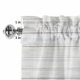 thumbnail image 4 of Sunflowers Rod Pocket Curtain Valance, Farmhouse Country Bee Wooden Grain Farmhouse Window Valance for Living Room, Bedroom, Kitchen 54"W x 18"L, 4 of 9