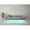 thumbnail image 3 of Ahgly Company Indoor Rectangle Abstract Light Blue Modern Area Rugs, 4' x 6', 3 of 4