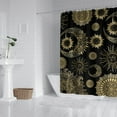 thumbnail image 3 of Gothic Shower Curtain Set - Dark Celestial Moon & Star Print, Mystical Cosmic Bath Decor, Waterproof Polyester 72"x84", Goth Aesthetic Gift, 3 of 5