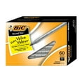thumbnail image 1 of BIC Round Stic Extra Value Black Ballpoint Pens, Medium Point (1.0 mm), 60-Count Pack of Bulk Pens, Flexible Round Barrel for Writing Comfort, 1 of 3