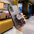 thumbnail image 4 of Note11 Cute Bear Holder Case On For Xiaomi Redmi Note 11 Pro 4g 5g 11s 11E 11t 11proPlus 10 10s 9 9s 8 7 Stand Cover Note11s, 4 of 5