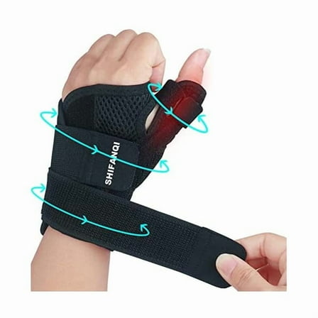 WEEKS Thumb Brace for Right or Left Hand, Thumb Stabilizer for Carpal Tunnel, Tendonitis, Arthritis, Sprains, De Quervain's Tenosynovitis, Wrist Brace with Thumb Spica Splint (Copper Infused)