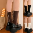 thumbnail image 3 of Women LolitasSocks Sweet Boot Socks Ruffle Frilly Ankle Dress Socks Sweet JK Uniform Calf Socks Princess Socks, 3 of 19