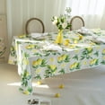 thumbnail image 1 of Lemon Pattern Tablecloth 60x120 Inch, Spill Proof Watercolor Style Rectangular Table Cloth, Tree Table Cover, Fruit Print Spring and Summer Decoration, 1 of 7
