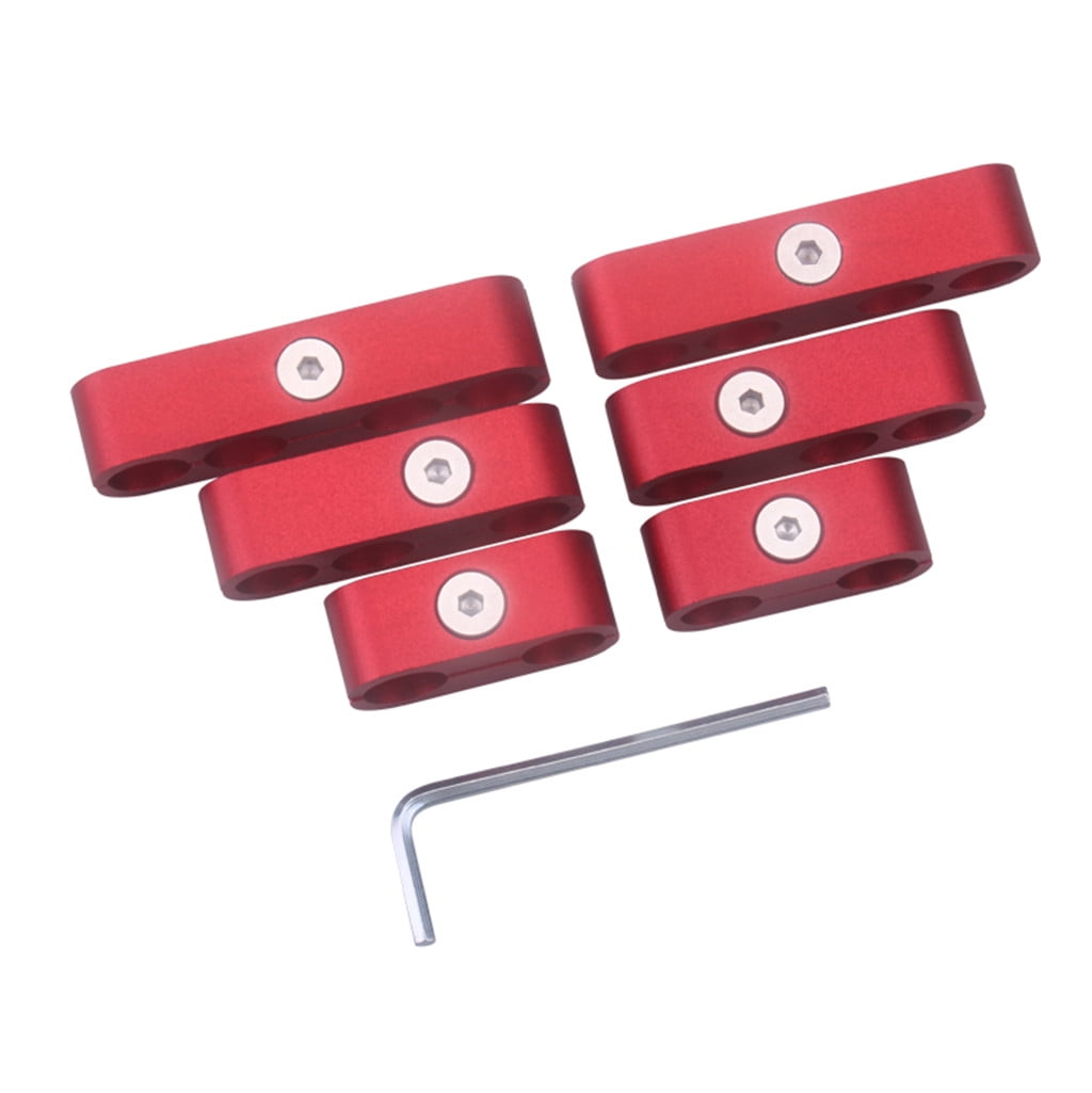 Billet Aluminum 7/8/9.5mm Spark Plug Wire Separators Dividers Looms