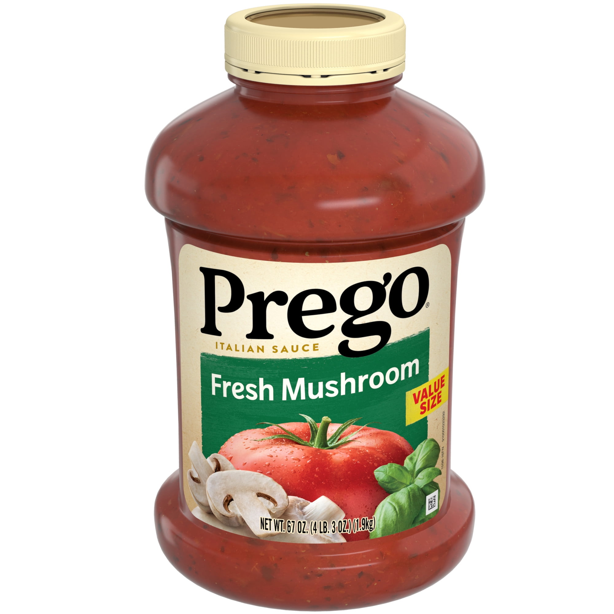 Prego Fresh Mushroom Spaghetti Sauce, 67 Oz Jar