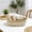 E, variant on Decorative Macrame Woven Basket – Braided Handle Storage for Makeup, Perfume & Cosmetics, Boho Style Perfect for Bedrooms, Bathrooms & Desk Counters