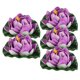 thumbnail image 1 of Nestingho 5Ud Adornos Flotantes De Loto Morado Para Exterior E Interior De, 1 of 6