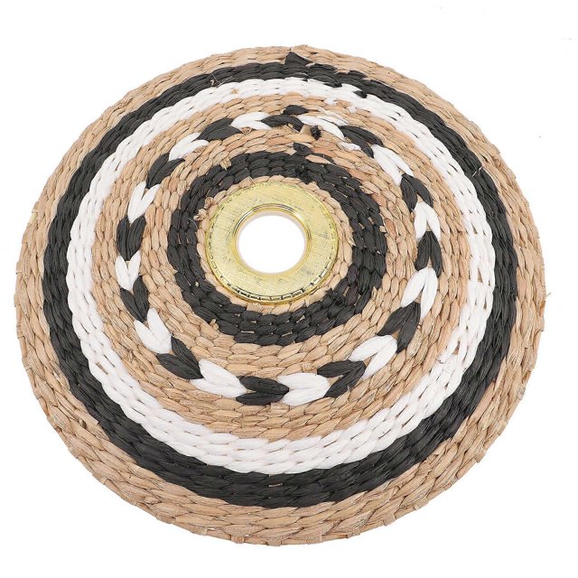 Small Lamp Shades E27 Socket Retro Woven Lamp Shade Homeowners Light Brown 35x35cm Light Diffusion 1Pack