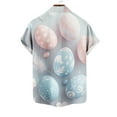 thumbnail image 5 of VBTAPA Funky Hawaiian Shirts for Men 2025 Easter Egg Printed Button Down Shirts Novelty Holiday Party Tops Sales of Today Prime Multicolor L, 5 of 6