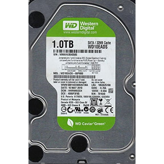 WD2500AAKX-001CA0, DCM EARNHTJAHN, Western Digital 250GB SATA 3.5 Hard Drive
