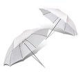 thumbnail image 3 of OULII 2Pcs Portable Photography Light Umbrella White Metal Plug Translucent Flash for Studio Use, 3 of 4