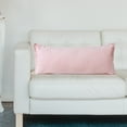 thumbnail image 2 of Ox Bay Wilma 14" x 36" Coral Pink Stitch Bordered Cotton Adult Decorative Throw Pillow Cover, 2 of 10