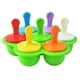 thumbnail image 2 of Xihbxyly Juego de Moldes para Paletas, Antiadherentes y de Fácil Liberación, para Hacer Helados Caseros, Divertidos Postres, Aptos para Congelador, Capacidad de 7 Orificios, 350 Ml, Verde, Azul, Mora, 2 of 2