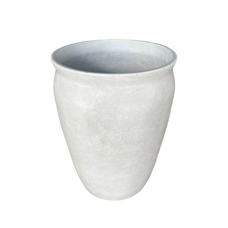 Better Homes & Gardens 14inch Hawthorn Planter Gypsum with Modern